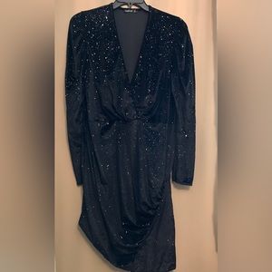 Boohoo Plus Deep Plunge Dress